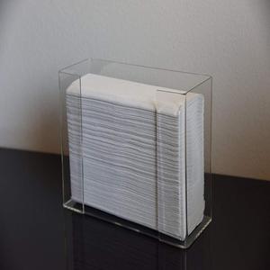 Porta Fazzoletti da Parete in Cristallo a Prezzo all'Ingrosso, Dispenser di Asciugamani di Carta in Plastica, Porta Tovaglioli in Acrilico per Ristoranti - Product Image 3