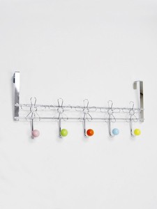 Flower Design 5 decorative colorful metal <b>over</b> <b>door</b> <b>hook</b> - Product Image 3