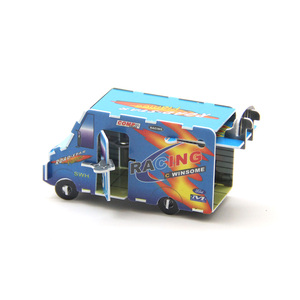 Thiết Kế Đẹp Trò Chơi Nhỏ Xe Nhựa Đồ Chơi Cho Trẻ Em 3D DIY <span class=keywords><strong>PUZZLE</strong></span> Để Tặng Quà - Product Image 4