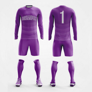 Seragam Tim Sepak Bola Grosir Custom OEM Jersey Sepak Bola Polos Set Jersey Sepak Bola Lengan Panjang Custom - Product Image 2