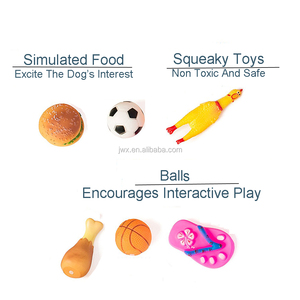 Klasik gıcırtılı evcil köpek çiğnemek oyuncak seti, renkli yavru ses oyna Pet Squeaky oyuncak - Product Image 3