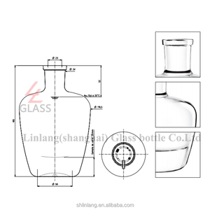 शंगई लिलांग अनुकूलित ताजा सेब गोल आकार रम कांच की बोतलें - Product Image 4