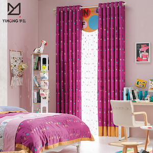 Commercio all'ingrosso Della Cina della rappezzatura di stile del fumetto stampato tenda <span class=keywords><strong>per</strong></span> i <span class=keywords><strong>bambini</strong></span> camera da letto - Product Image 6