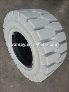 Neumáticos Blancos Antimarcas 21x8-9 18x7-8 para Montacargas, Material de Goma, Piezas para Equipos de Manipulación de Materiales, Nuevas Aplicaciones de Construcción - Product Image 3