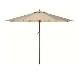 Luxo elegante de madeira pólo praia guarda-chuva