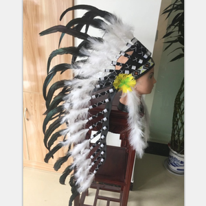 Copricapo Piume Brasiliano - Accessorio Festa Samba E Carnevale
