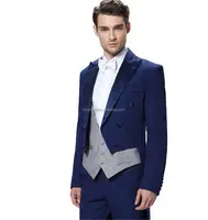 Casaco de baile clássico masculino, novo design masculino clássico para noivado, casaco longo + colete + calça
