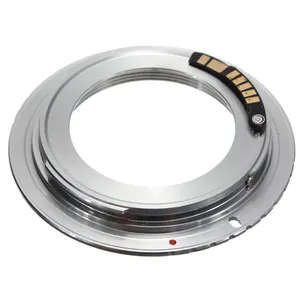 1Pcs Silver Brass AF Confirm Chip M42 Lens to for Canon for EOS Mount Adapter 60D 50D 40D 600D 550D 500D