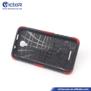 Proveedores de Guangzhou China PC + TPU doble protectora de la caja del teléfono celular con pata de cabra para Alcatel OT5010 - Product Image 5