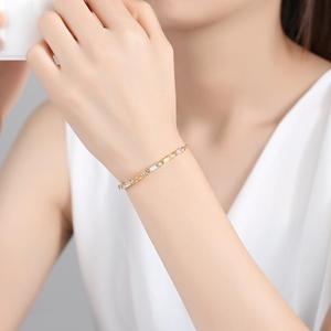 LUOTEEMI <span class=keywords><strong>Arcobaleno</strong></span> Zircone Delle Donne di Tennis Braccialetto Chain Fortunato di Fascino Ghiaccio CZ Stone Bracciale A Catena Per Le Ragazze - Product Image 3