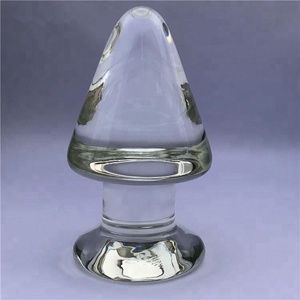 Mainan seks steker bokong anal kristal kaca 3 jenis, produk seks dengan proses pendinginan pengaman kualitas tinggi mainan seks untuk pria wanita - Product Image 4
