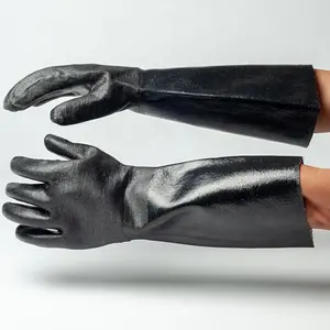 長い耐熱ネオプレン手袋BBQ手袋グリル手袋