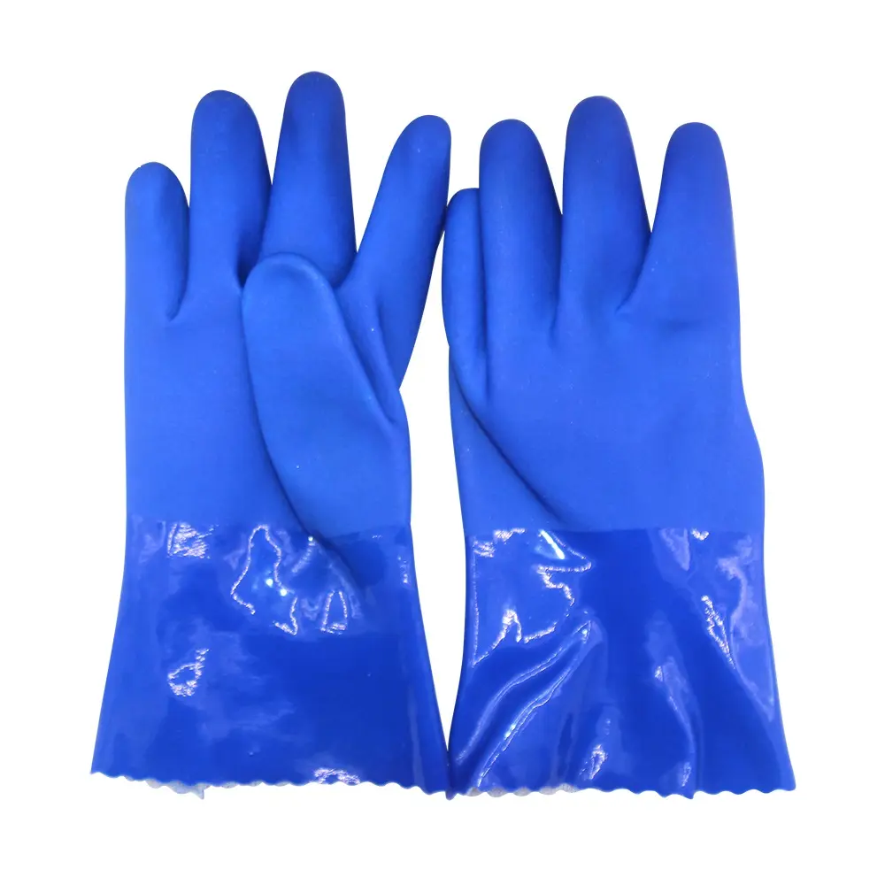 fashionable custom fish handling glove leather working gloves importers pvc dot cotton glove