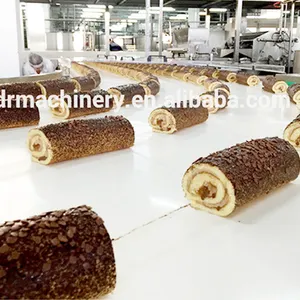 Swiss roll cake making machine high efficiency, durable cake production line