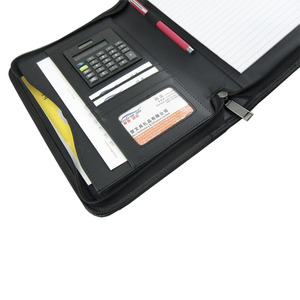 Modernqiu <span class=keywords><strong>A5</strong></span> Kích thước da nghệ thuật danh mục đầu tư Túi unisex Thư mục phong cách với biểu tượng tùy chỉnh được làm từ bền PU Chất liệu - Product Image 3