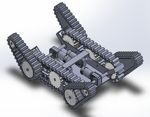Small robot <strong>snowblower</strong> <strong>rubber</strong> <strong>track</strong> with pulley ShunDe cn;shg - Product Image 1