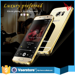 2016 mới nhất nhôm Sang Trọng <span class=keywords><strong>bumper</strong></span> kim loại siêu mỏng điện thoại di động gương trường hợp cho samsung <span class=keywords><strong>galaxy</strong></span> <span class=keywords><strong>s7</strong></span> cạnh - Product Image 4