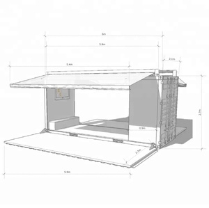 Contenedor Móvil Moderno Hysun para <span class=keywords><strong>Pub</strong></span>, Bar, Cafetería, Casa Contenedor para Cafetería, Librería - Product Image 5