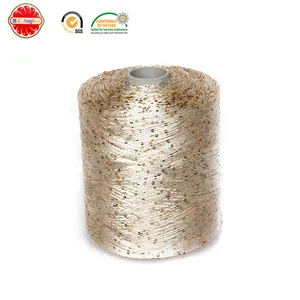 Kích Thước Sequin 3Mm Crochet Fancy Sợi Đen 100% Sợi Polyester