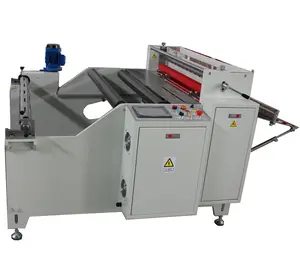 Industrial Guillotine Paper Cutting Machine 100 M/min Production Capacity +/-0.1mm 110T/M 600mm Roll To Sheet Cutting Machine