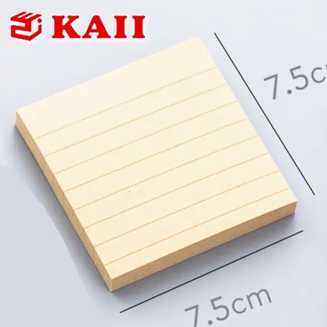 KAII Print Fresh - Small Memo Block Notepad / Blank Non-Adhesive Tear-Off Writing Pad - Glue-Top Scratch Pad
