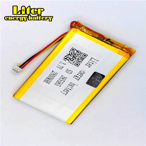 Plug2.0 3 line 3,7 V 385585 405585 2800 mAh LiPo battery RechargeableLi polymer battery with PCB and cables - Product Image 1