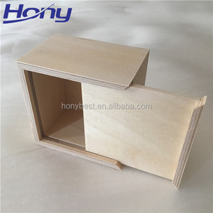 Pequeña <span class=keywords><strong>caja</strong></span> de regalo cuadrada de madera contrachapada de abedul sin terminar al por mayor, organizador de pastillas, tapa deslizante, <span class=keywords><strong>caja</strong></span> de té de madera con compartimentos extraíbles - Product Image 6