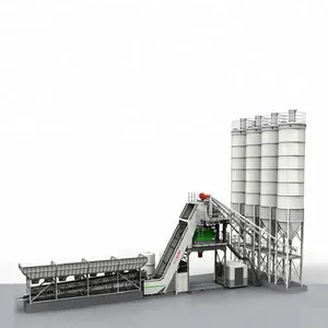 공장 직접 공급 25m 3/h 콘크리트 배치 식물 PLC 제어 HZS 25 콘크리트 혼합 공장