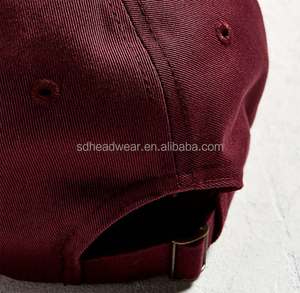 Su ordine 6 pannello <span class=keywords><strong>cappello</strong></span> papà berretto da baseball borgogna ricamo su misura <span class=keywords><strong>cappello</strong></span> papà - Product Image 4