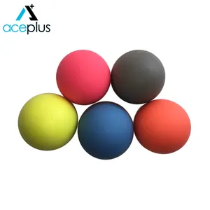 Kurtarma masaj topu terapi masaj Lacrosse topu silikon lastik top 6.4 cm özelleştirilmiş renk ve logo
