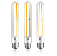 Ampoule LED à filament rétro T30 Edison 6W E27 avec couvercle en verre 2700K blanc chaud, lampe décorative