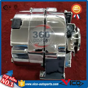 100A 110A 120A 140A kendinden heyecan verici 1 tel krom alternatör uyar GM 10si Chevy V8