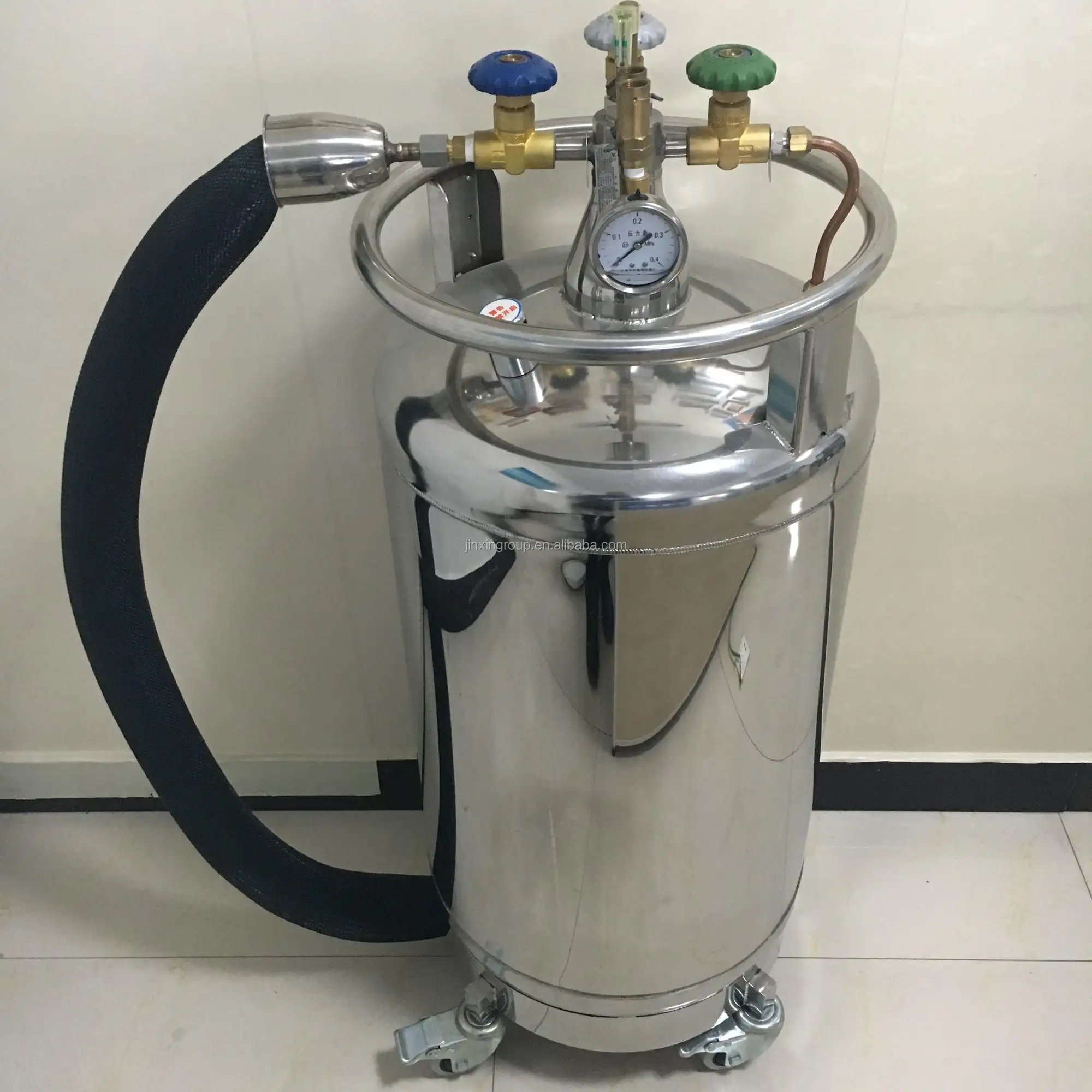Máquina de sorvete criogênica de aço inoxidável, tanque de nitrogênio líquido, máquina de sorvete YDZ-30