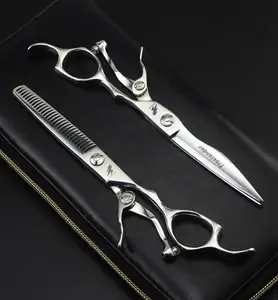 Scissors Set by Includes teeth thinning shears for thinning out pet's fur and blending shorter and longer hair Great Grooming