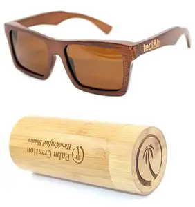 ร้อนขาย UV400ปกป้อง Luxury Polarized แว่นกันแดดไม้ไผ่ราคาถูกที่กำหนดเองยี่ห้อ