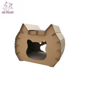 OEM Customized Hot Selling Eco-Friendly Cardboard Cat Houses New Style Popular Pet House