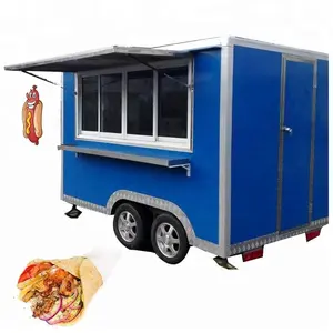 Hot Dog Food Trailer Electric Food Cart Food Truck With Fried Ice Cream Machine Equipment