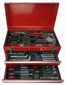 Ensemble d'outils professionnels pour atelier/ménage/mécanicien/bricolage, 83 pièces, dans un coffret métallique - Product Image 2