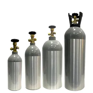 BEYIWOD Brand HPA food grade 5lbs/10lbs/20lbs aluminum co2 cylinder co2 gas cylinder co2 bottle for food /beverage