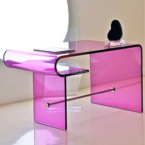 Couleur 20mm Rose Fille Princesse Console Table Acrylique De Table Rose Café Table de Salon