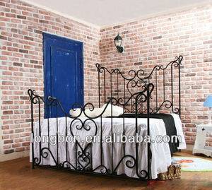 Top-venta moderna forjado <span class=keywords><strong>reina</strong></span> camas de hierro forjado en casa - Product Image 4
