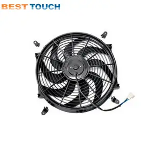 مستقيم ريشة مروحة/منحني شفرات المروحة 12V 7 "9" 10 "12" 14 "16"/80W/120W التبريد الكهربائية المزدوجة المشجعين المبرد