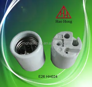 HAOHONG E26 HH024 E26 Tempat Lampu Keramik/Soket E26/Dudukan Lampu Elektrik