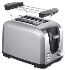 Factory price newest long toaster with bun warmer for sale