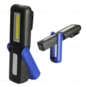 Lampe de travail led cob multifonctionnelle rechargeable 3W, W, lampe avec aimant et crochet