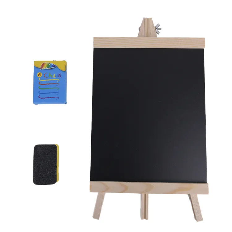 25*48cm Size Children Drawing Board Wooden Stand Easel Chalkboard Smart Blackboard Stand With Chalk And Easer