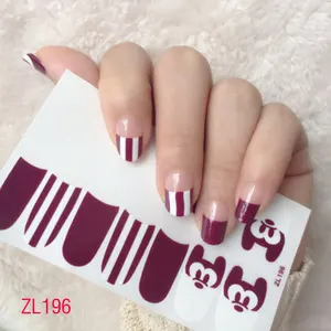 2024 tendências personalizadas envoltório de unhas impressão nail art envoltório de unhas glitter