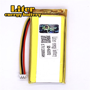 Plugue 1.5-<strong>3</strong> F&aacute;brica factory high quality lithium polymer battery <strong>3</strong>.7 V 453072 1200 mAh Li-ion rechargeable LiPo battery - Product Image 1