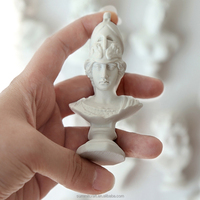 Mini statue de dieu grec en résine blanche Pure, statue de tête artistique antique, mini statue de buste