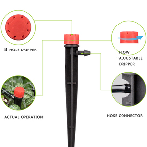 Flujo ajustable Micro-riego gotero con agujero Kit de riego por goteo - Product Image 4